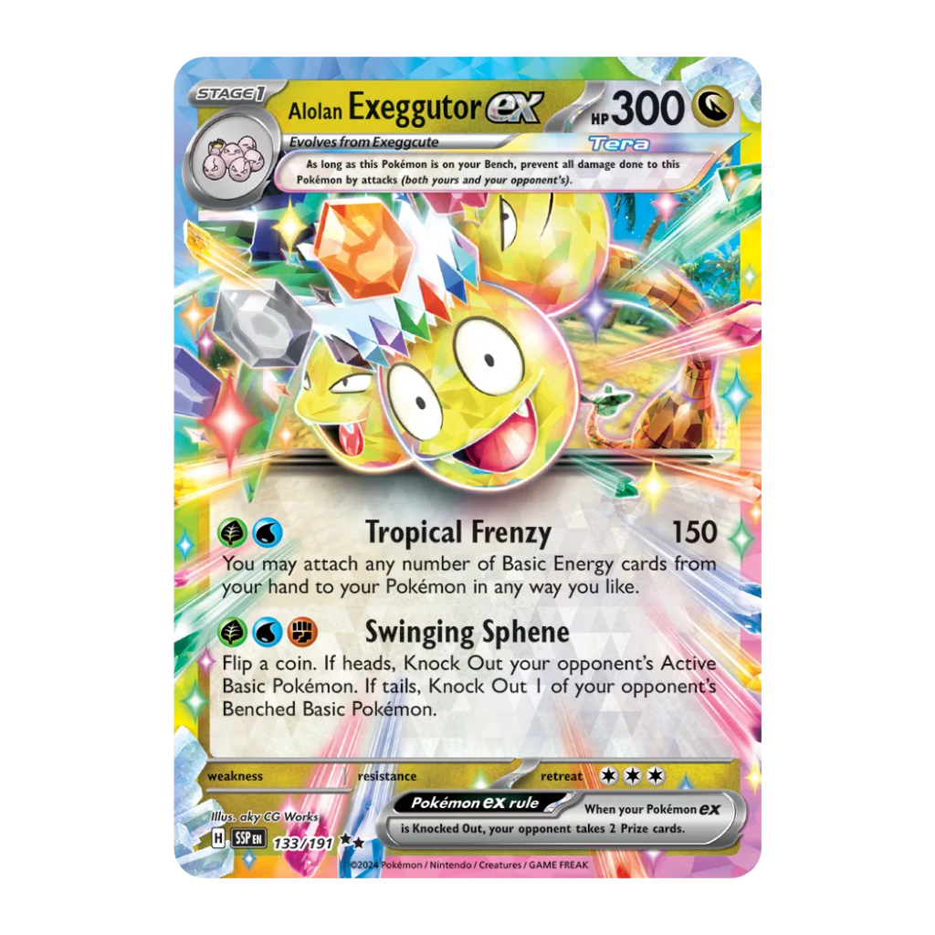 Alolan Exeggutor ex (Half Art) - Surging Sparks 133/191