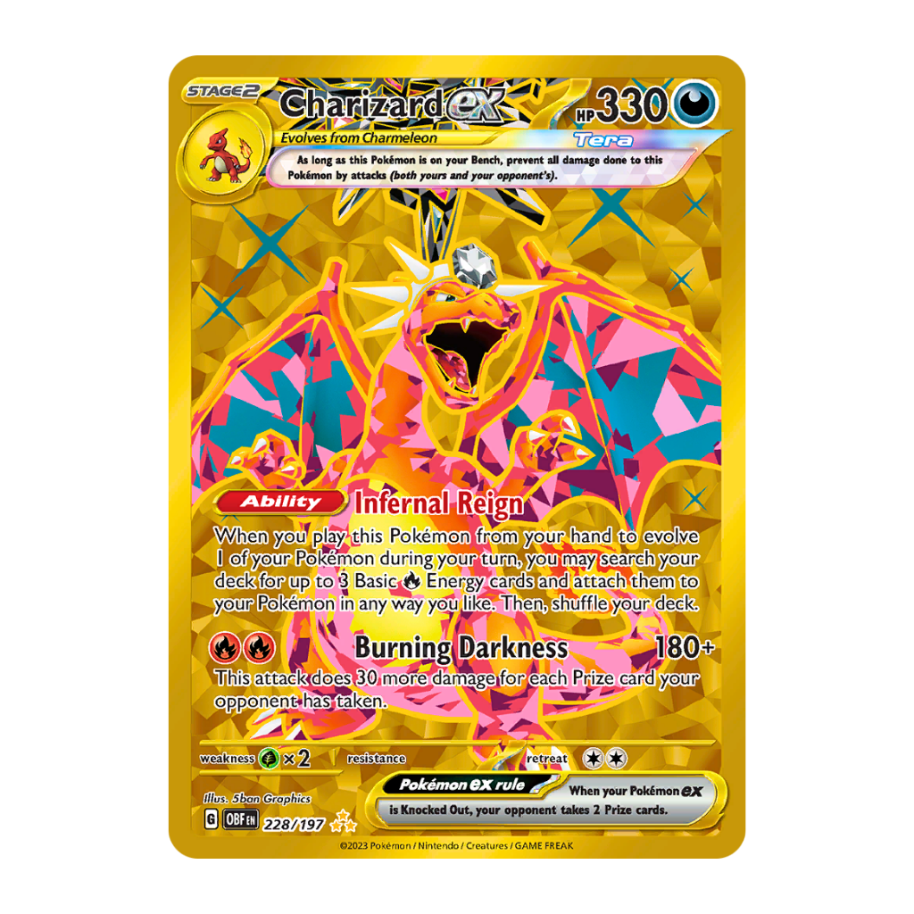 Charizard ex (Gold) - Obsidian Flames 228/197
