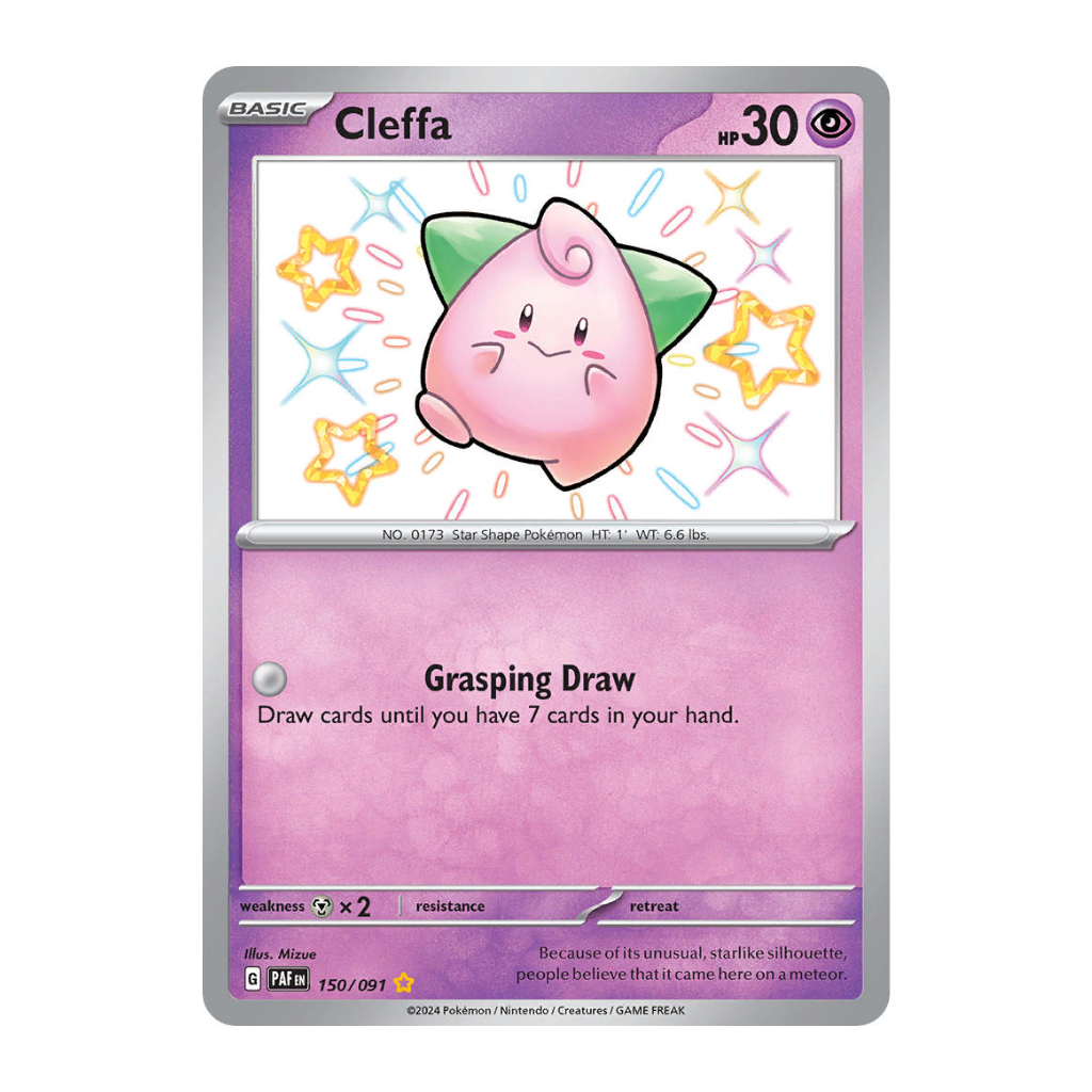 Cleffa (Shiny Rare) - Paldean Fates 150/091