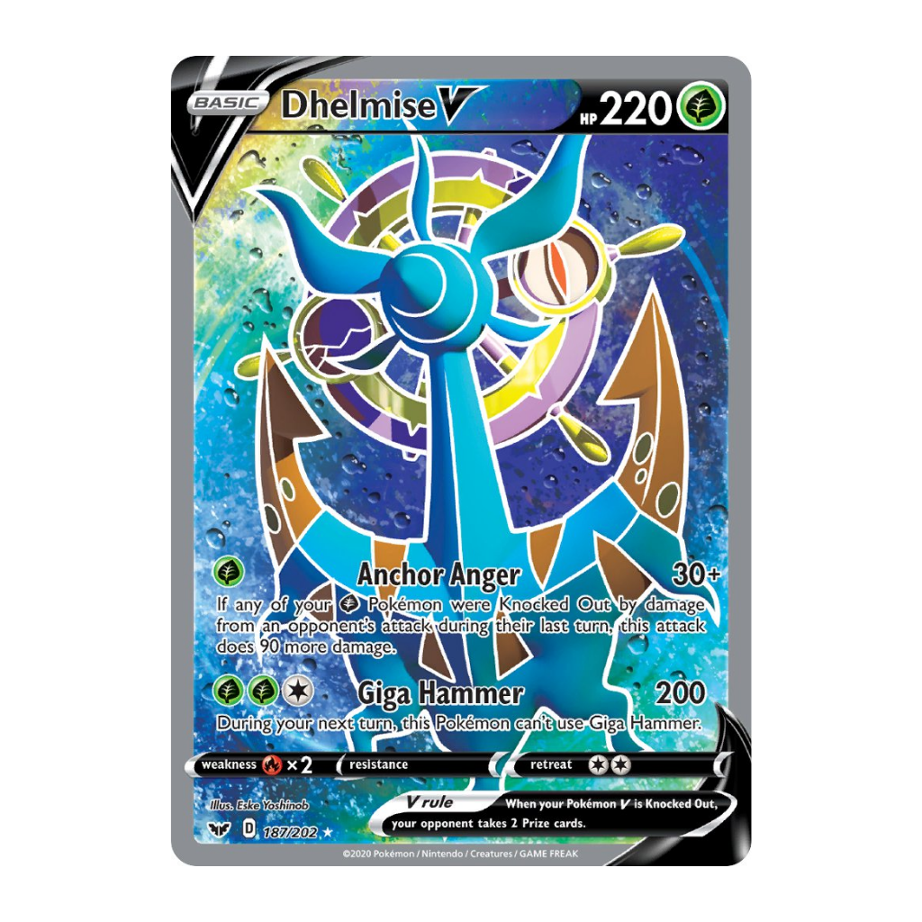 dhelmise v pokemon card value this Pokemon cant use Giga Hammer evolves-from:dhelmise-v PkmnCards