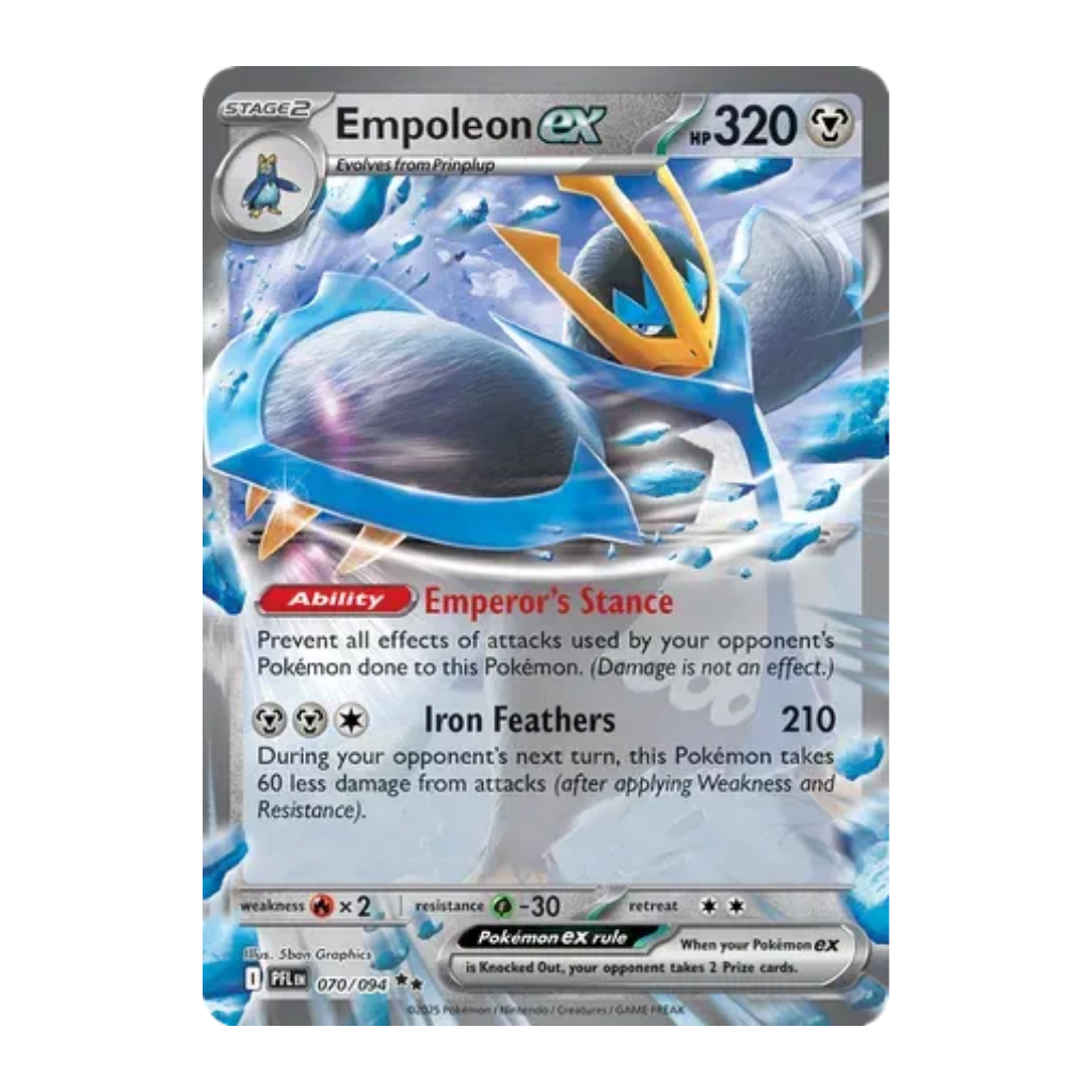 Empoleon ex (Half Art) - Phantasmal Flames 070/094