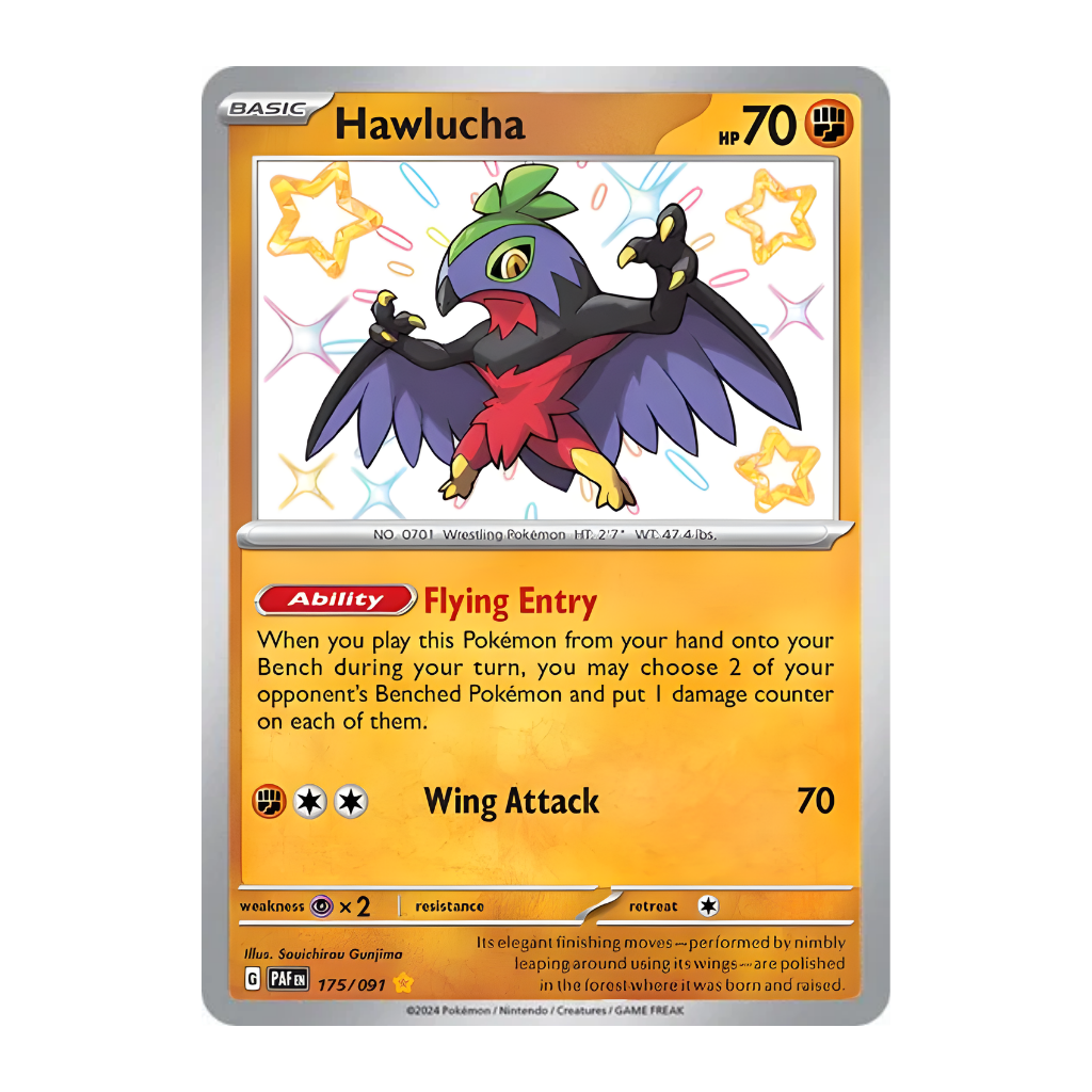 Hawlucha (Shiny Rare) - Paldean Fates 175/091