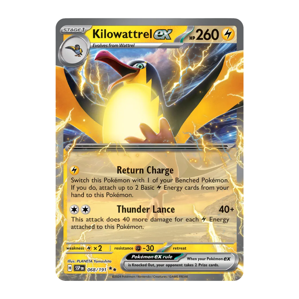 Kilowattrel ex (Half Art) - Surging Sparks 068/191