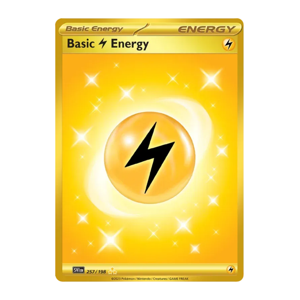 Lightning Energy (Gold) - Scarlet & Violet Base Set 257/198