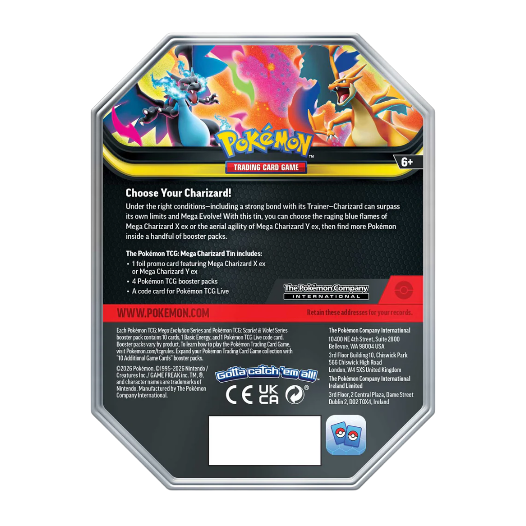 Mega Charizard X ex Tin
