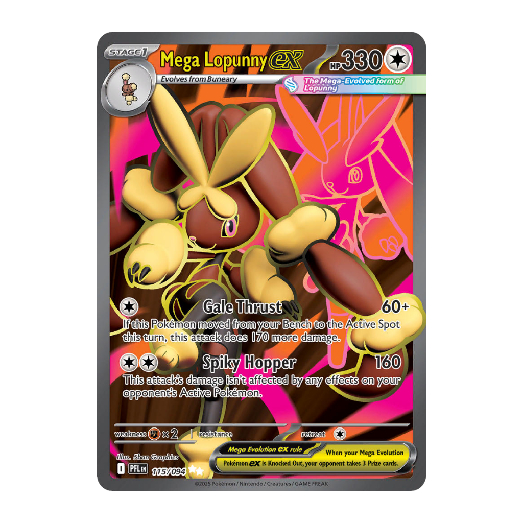 Mega Lopunny ex (Full Art) - Phantasmal Flames 115/094