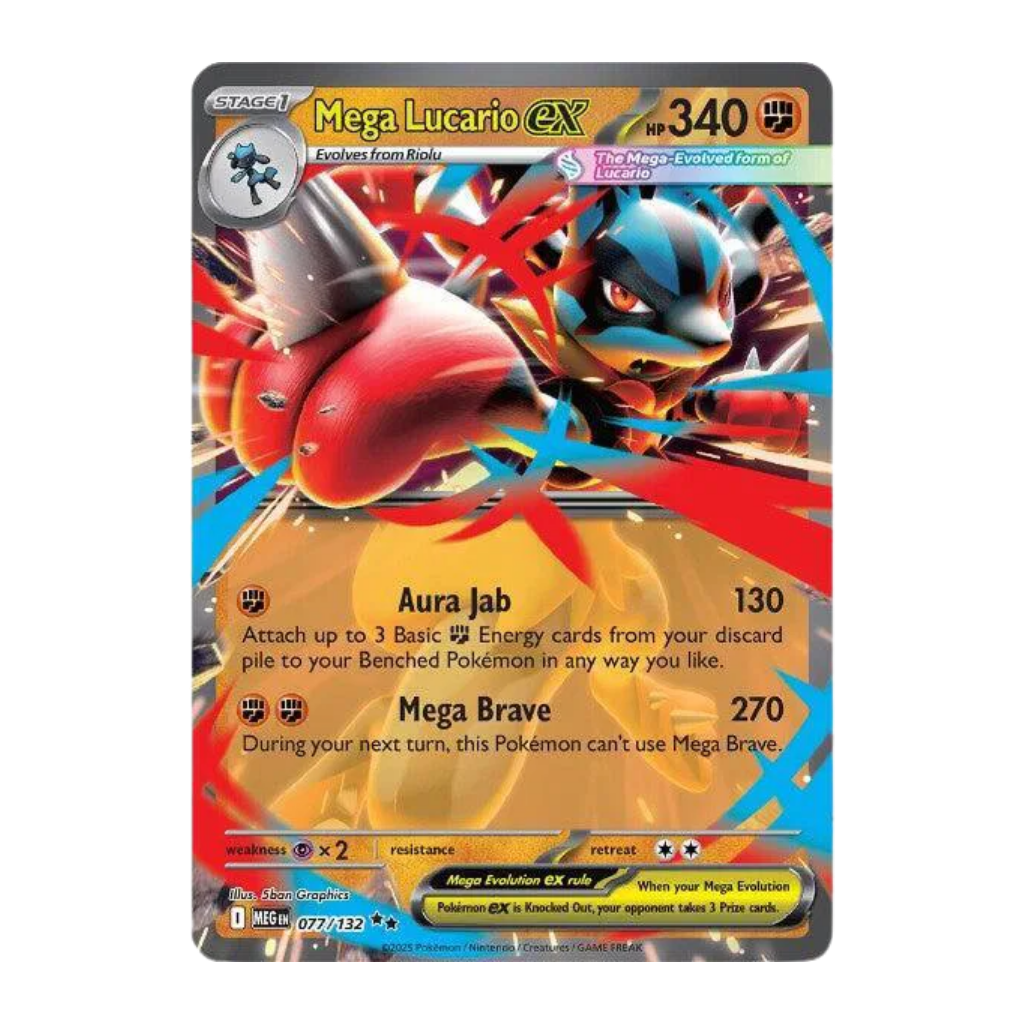 Mega Lucario ex (Half Art) - Mega Evolution 077/132