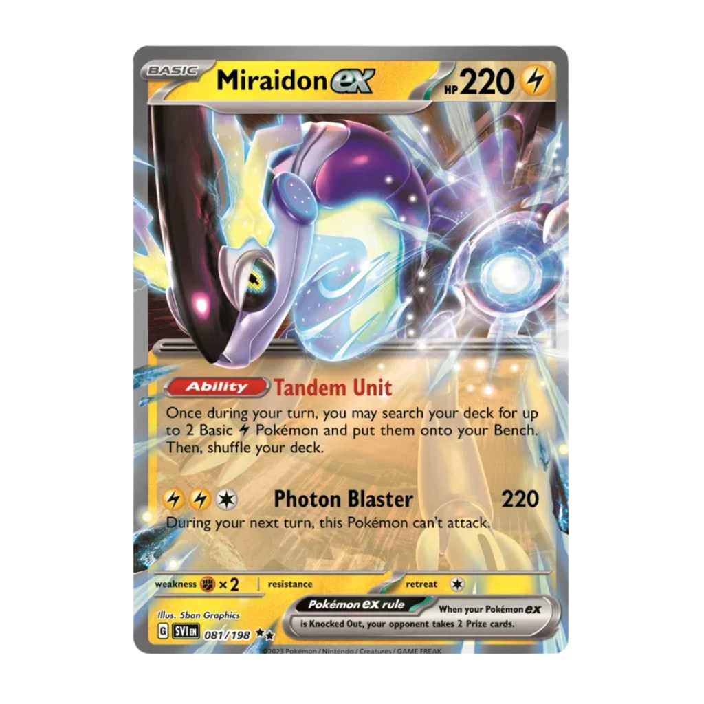 Miraidon ex (Half Art) - Scarlet & Violet Base Set 081/198