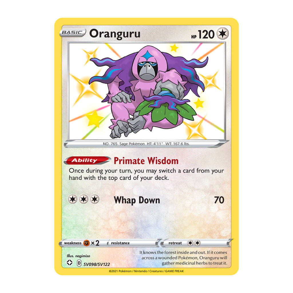 Oranguru (Shiny Rare) - Shining Fates: Shiny Vault SV098/SV122