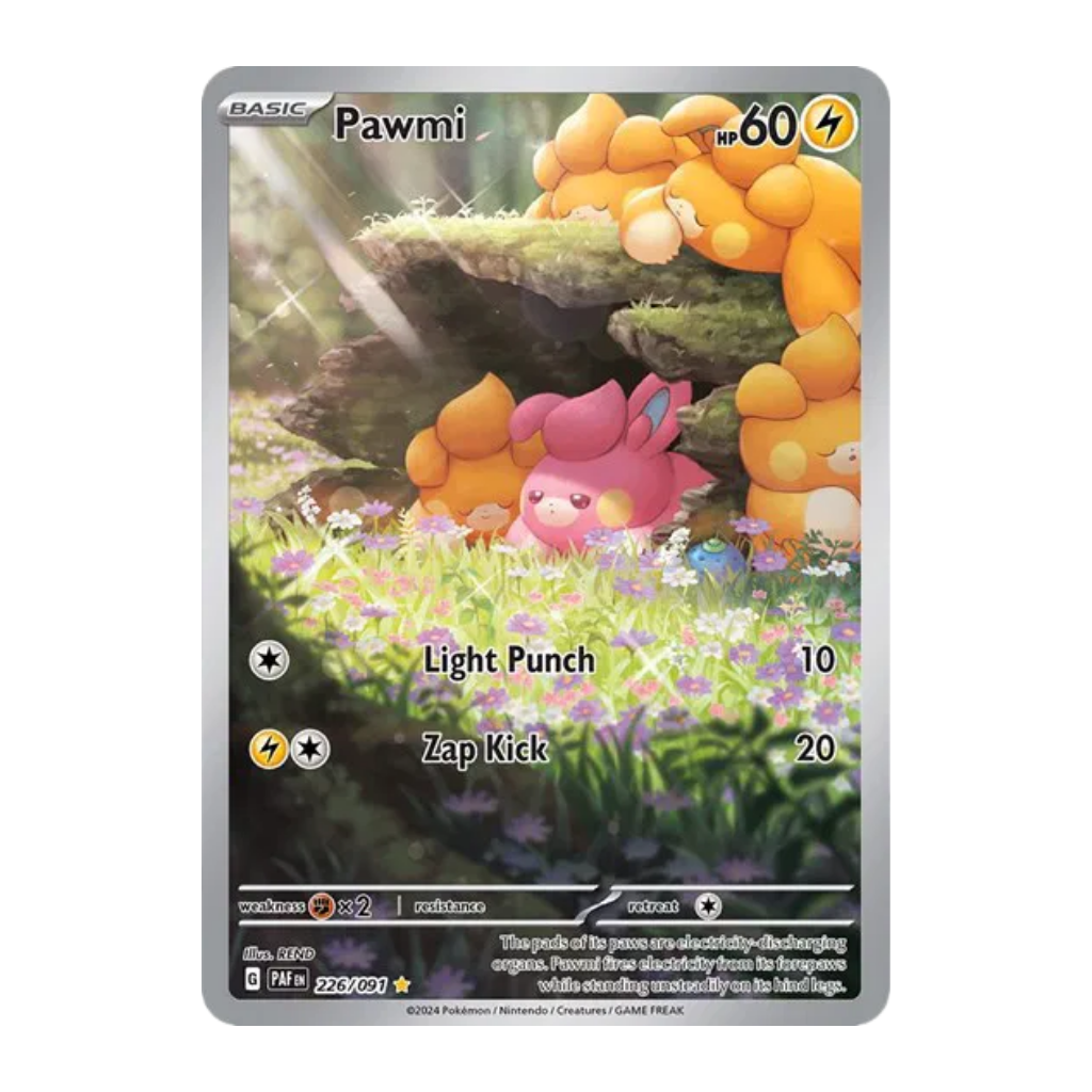 Pawmi (Illustration Rare) - Paldean Fates 226/091