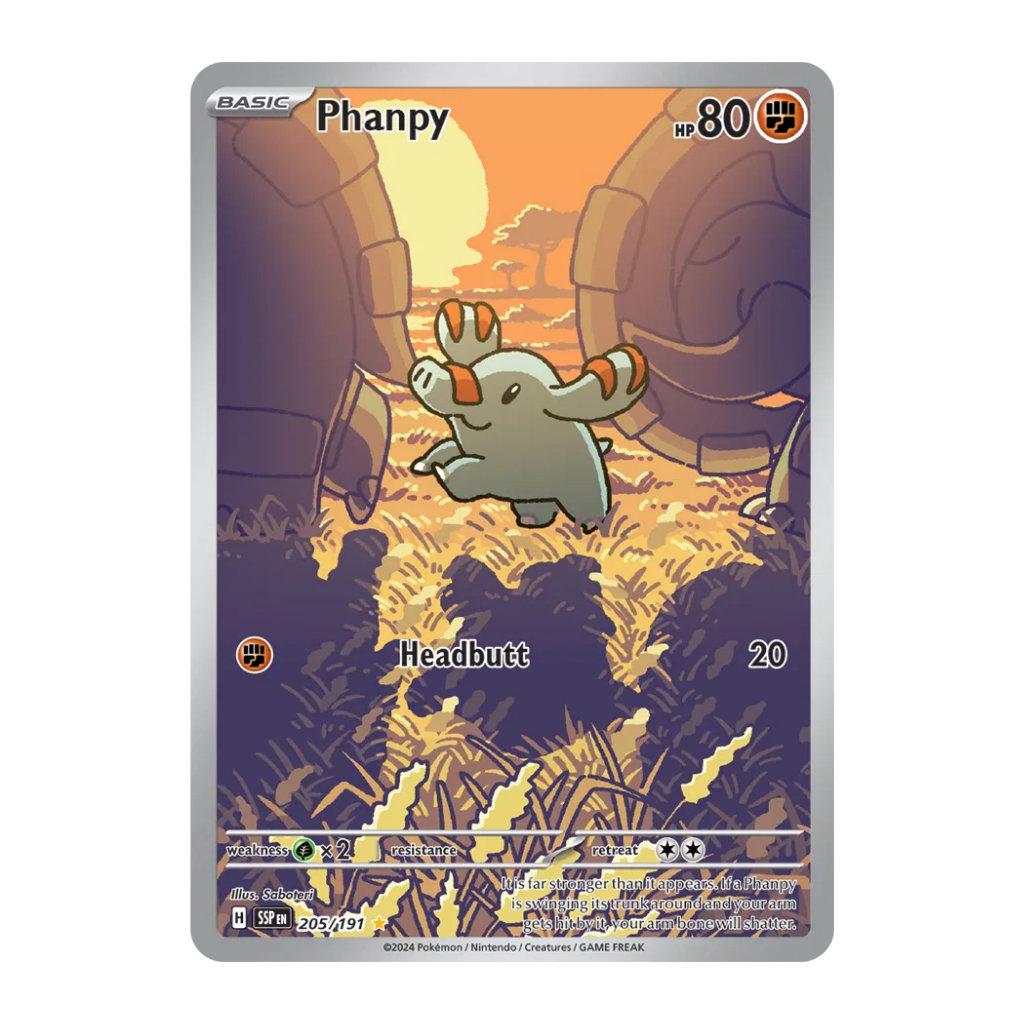Phanpy (Illustration Rare) - Surging Sparks 205/191