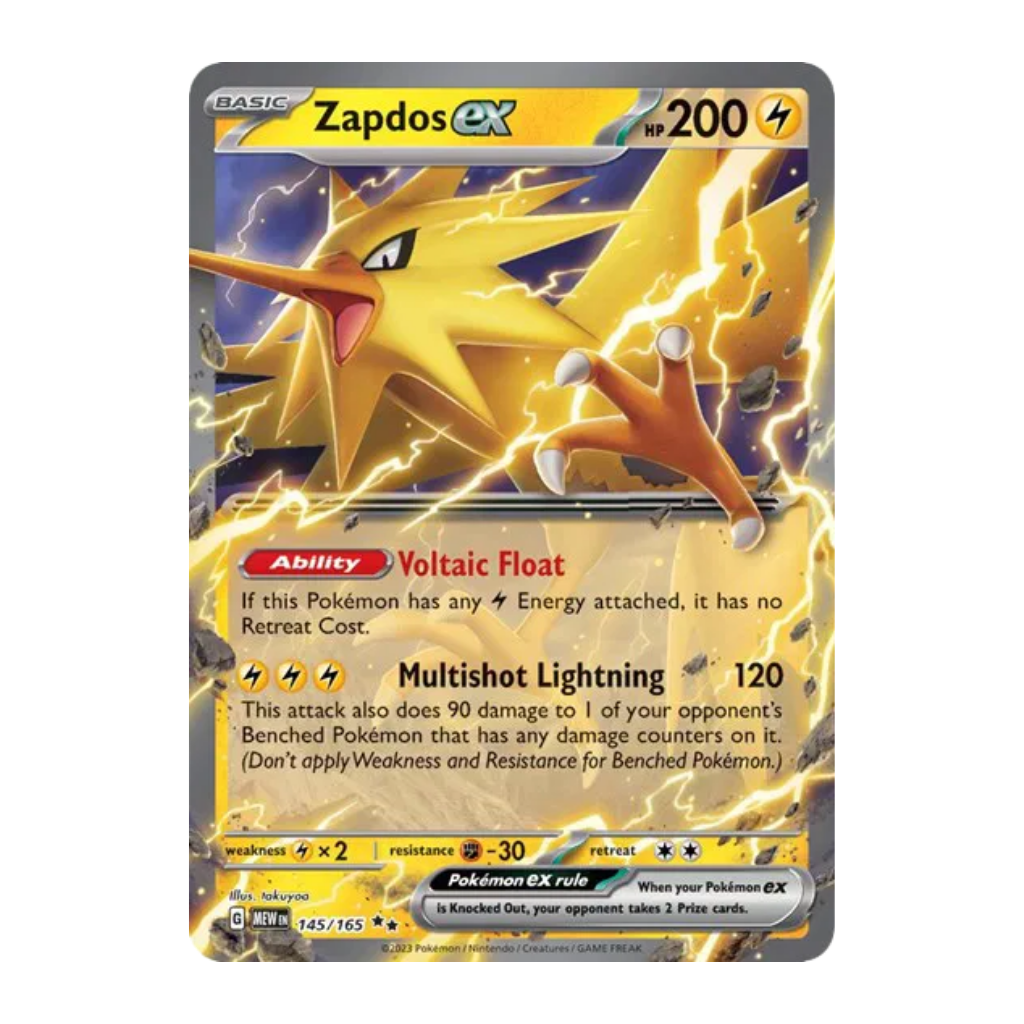 Zapdos ex (Half Art) - 151 145/165